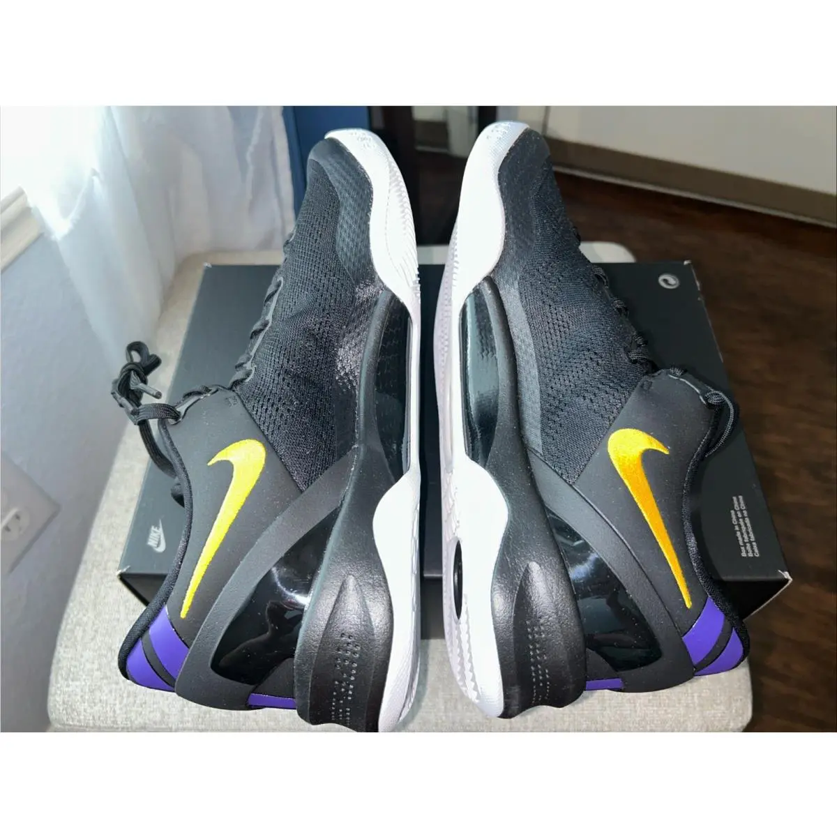 Nike shoes - Nike Kobe 8 System - Kobe System - HF9550-001 - Black University Gold White 9