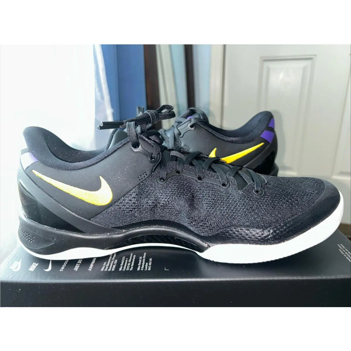 Nike shoes - Nike Kobe 8 System - Kobe System - HF9550-001 - Black University Gold White 1