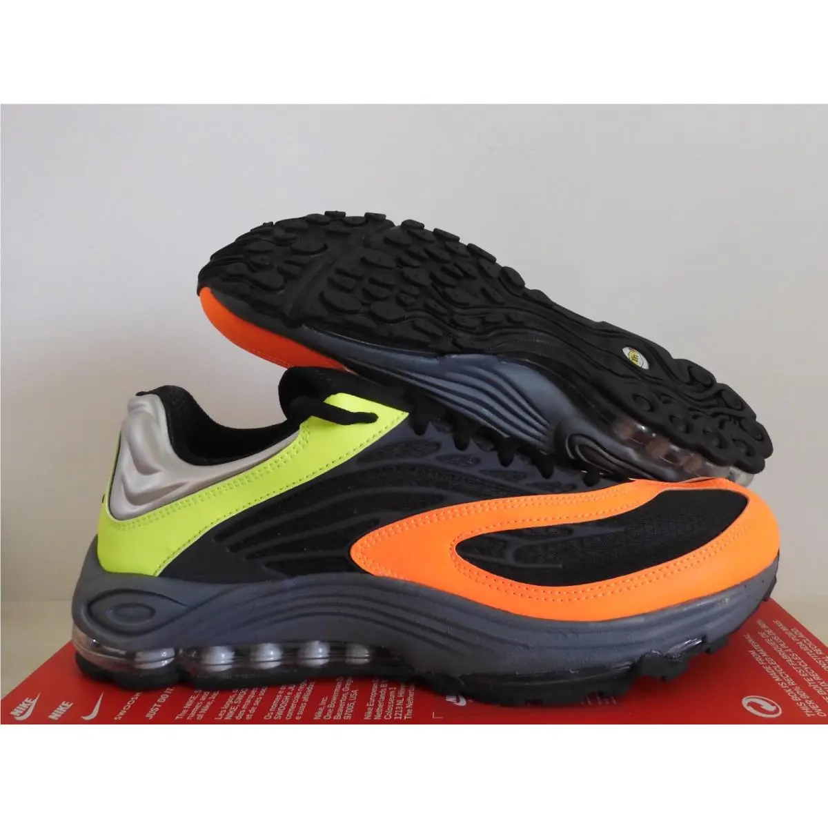 Nike Air Tuned Max Air Max Plus Volt-total Orange-black Sz 13 Rare DH4793-700