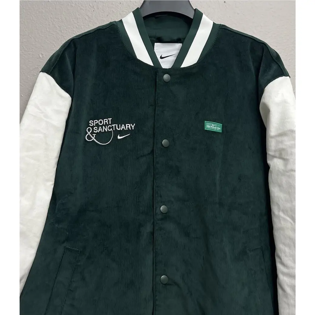 Nike clothing - Nike Sports & Sanctuary Club Bomber Jacket - FB9972-397 - Pro Green (UPC: 196604784412) 0