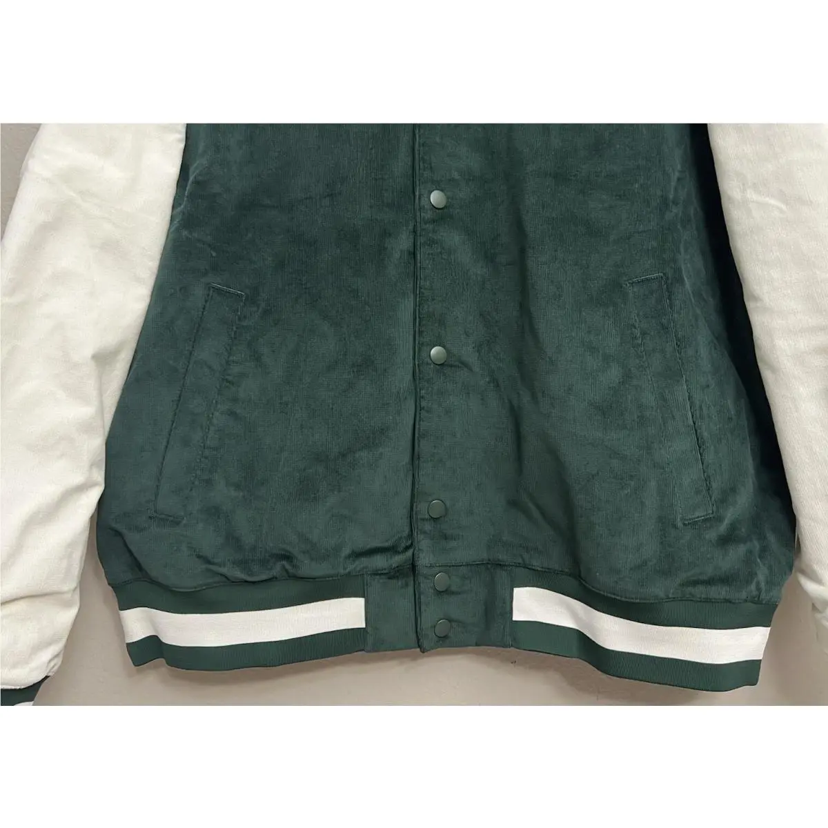 Nike clothing - Nike Sports & Sanctuary Club Bomber Jacket - FB9972-397 - Pro Green (UPC: 196604784412) 3
