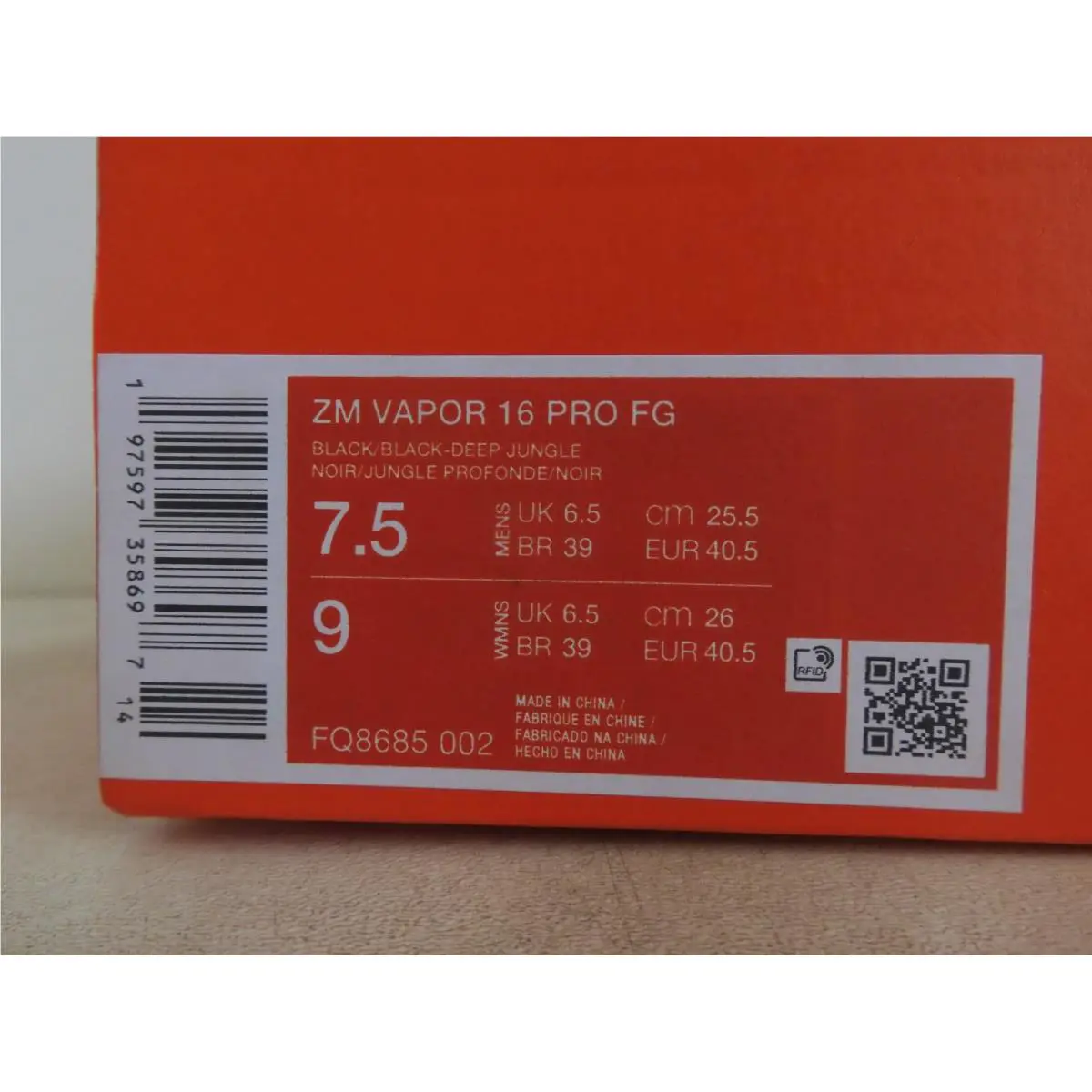 Nike shoes - Nike Mercurial Vapor - Mercurial Vapor - FQ8685-002 - Black (UPC: 197597359465) 7