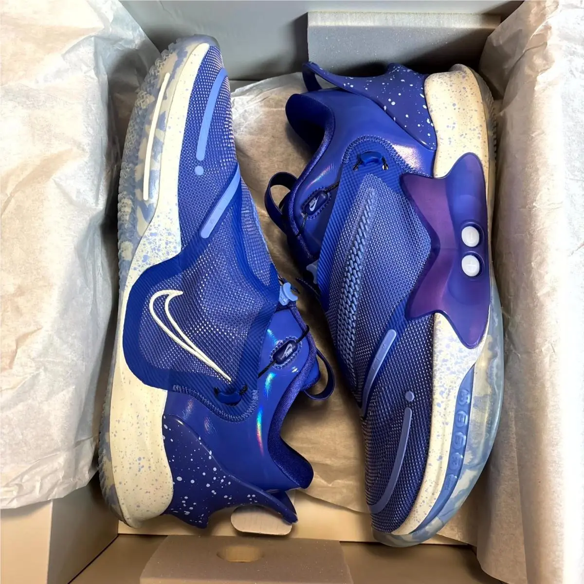 Adapt BB 2.0 Astronomy Blue Basketbal Athletic Shoes US 14 Men`s BQ5397-400 by Nike
