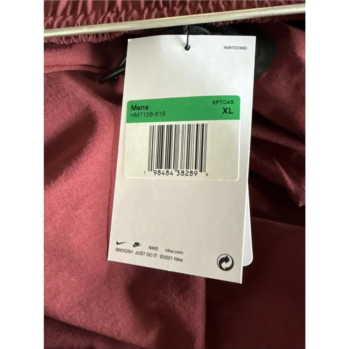 Nike clothing - Nike Tech Woven Pants - Tech Woven Pants - HM7158-652 - Burgundy, Manufacturer: Burgundy Crush/Black (UPC: 0198484382894) 3