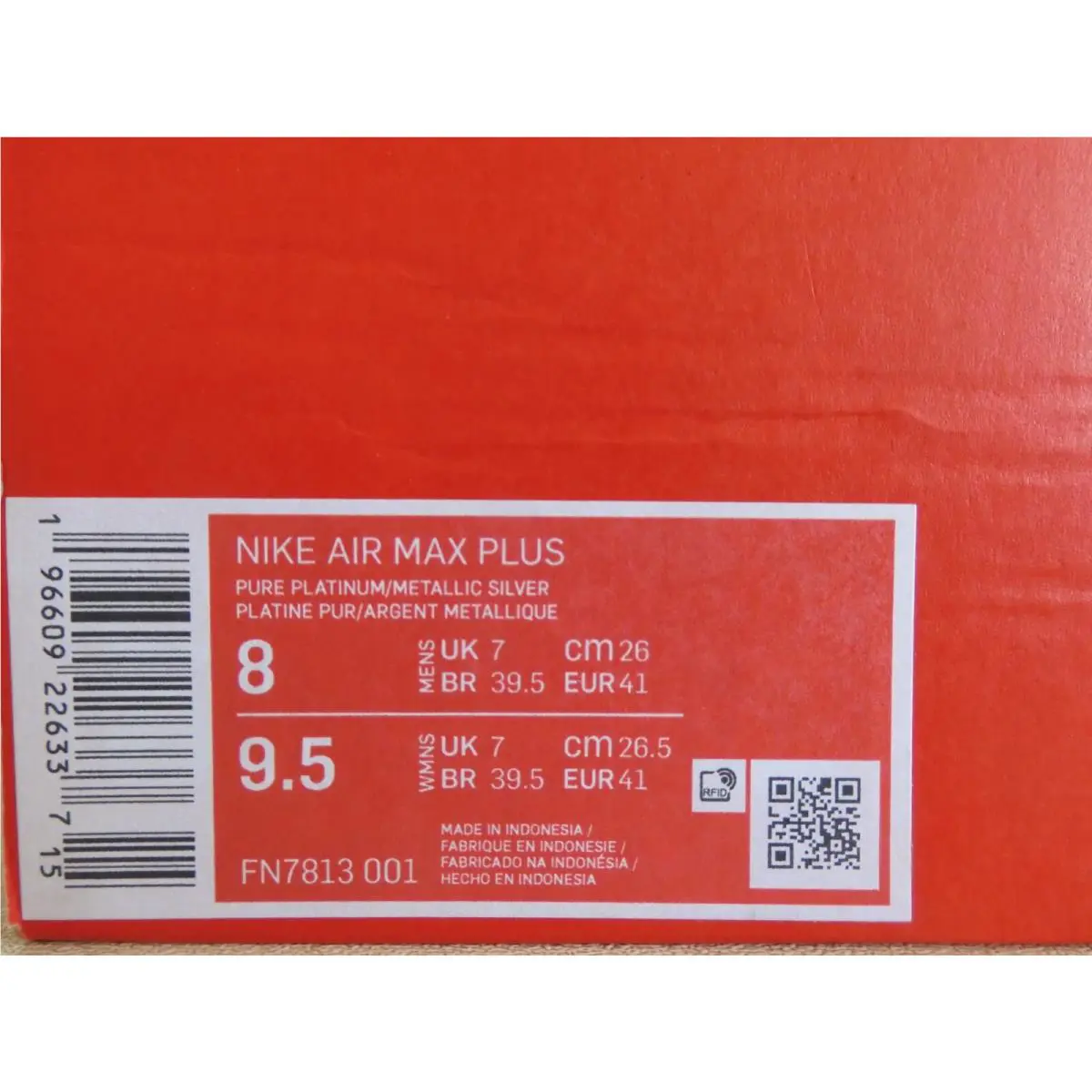 Nike shoes - Nike Air Max Plus - Air Max Plus - FN7813-001 - Gray (UPC: 196609226337) 3
