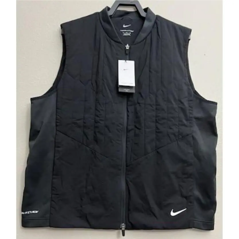 Nike Therma-fit Adv Repel Full Zip Golf Vest Black Men Size Large DN1957 010