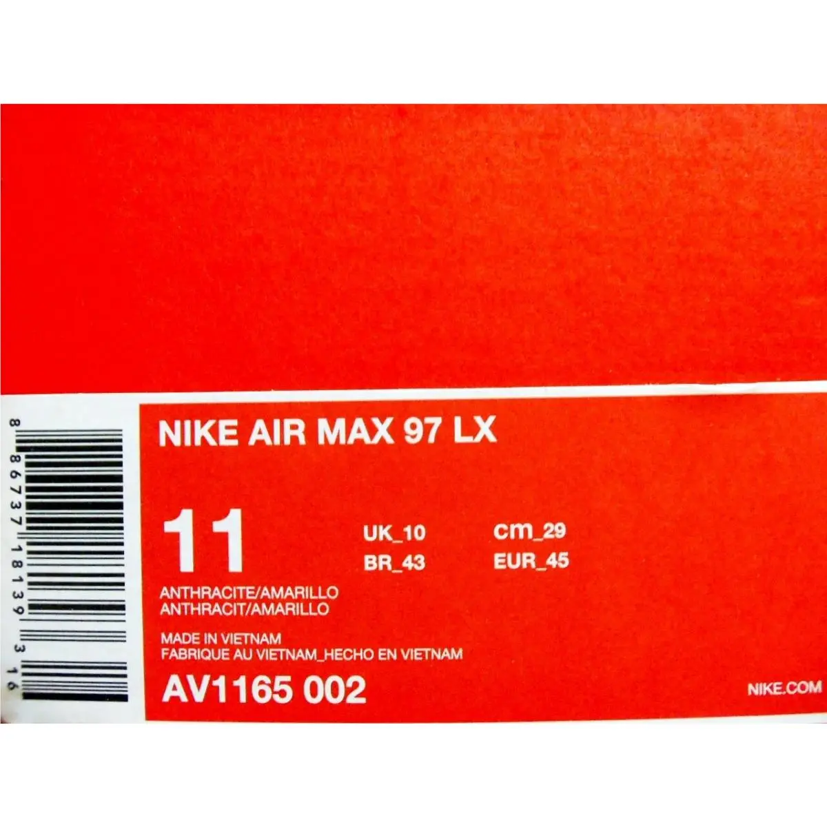 Nike shoes - Nike Air Max 97 - Air Max - AV1165-002 - Yellow (UPC: 0886737181393) 3