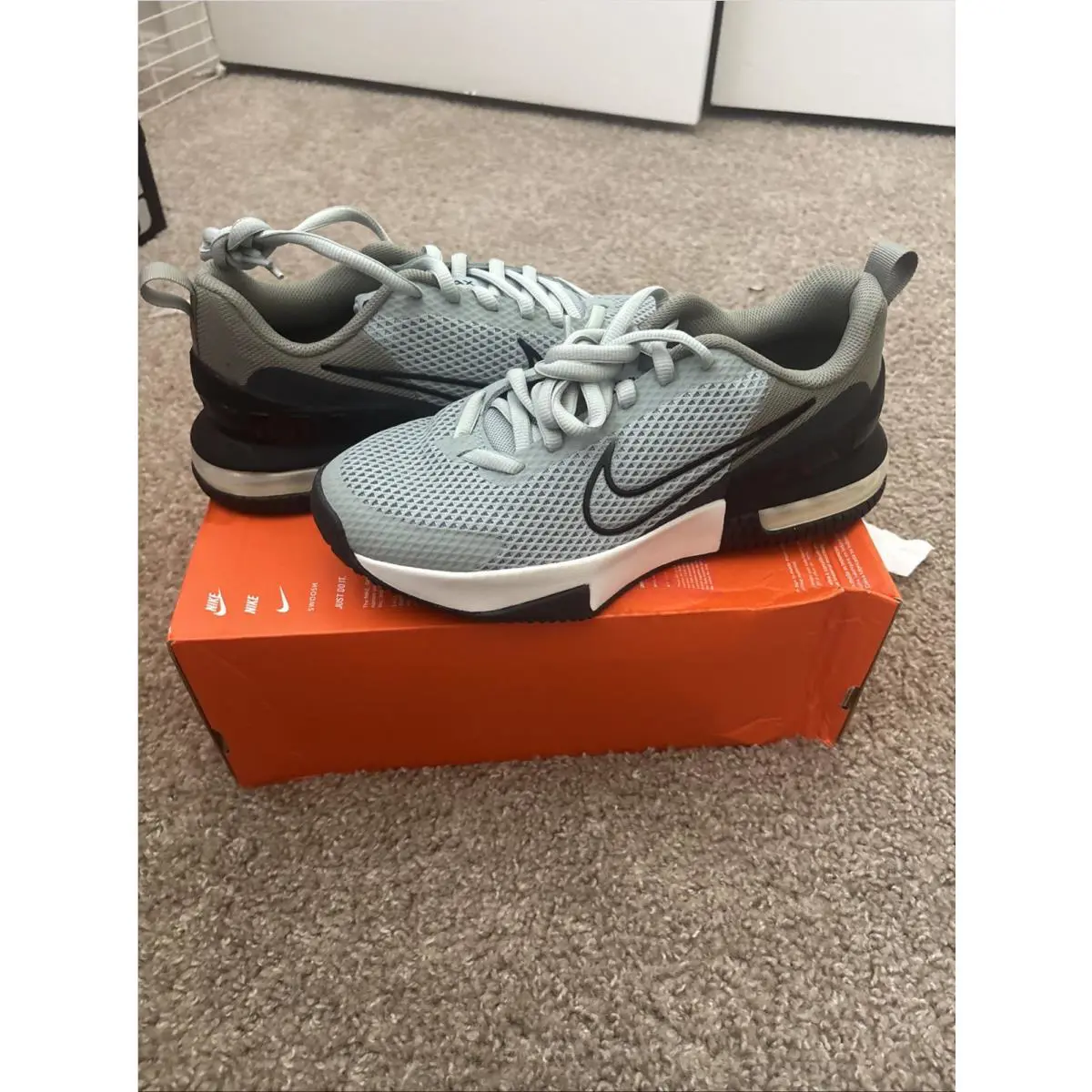 Men Nike Air Max Alpha Trainer 6 Shoes Anthracite/white FQ1833-007 Size 10