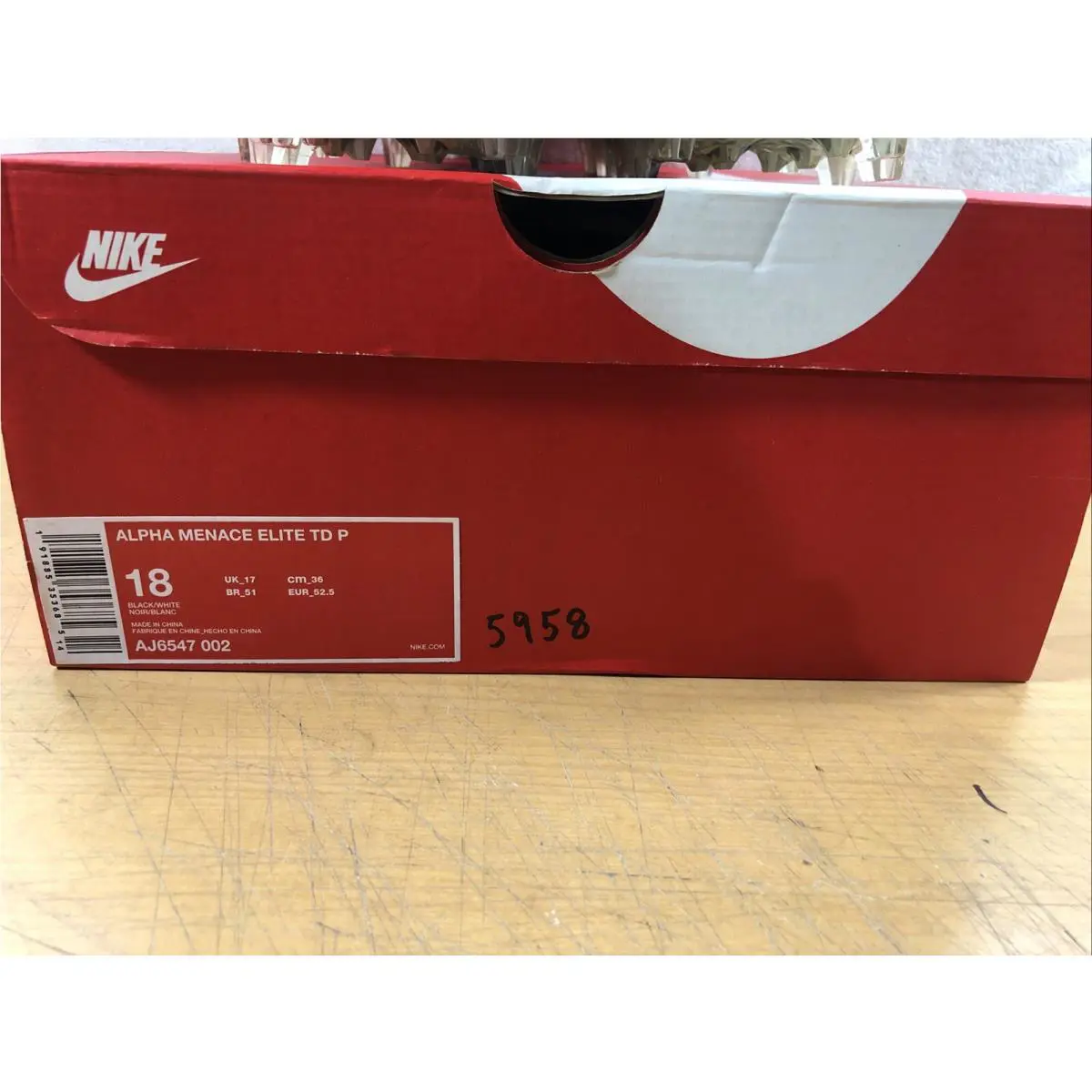 Nike shoes - Nike Alpha Menace - Alpha Menace - AJ6547-002 - Black (UPC: 191885353685) 1
