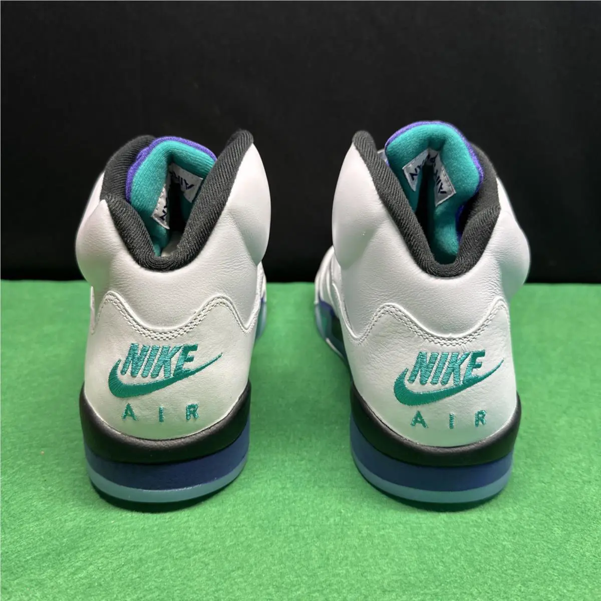 Nike shoes - Air Jordan 5 - Air - HQ7978-100 - White, Manufacturer: White/New Emerald/Grape Ice/Black 2