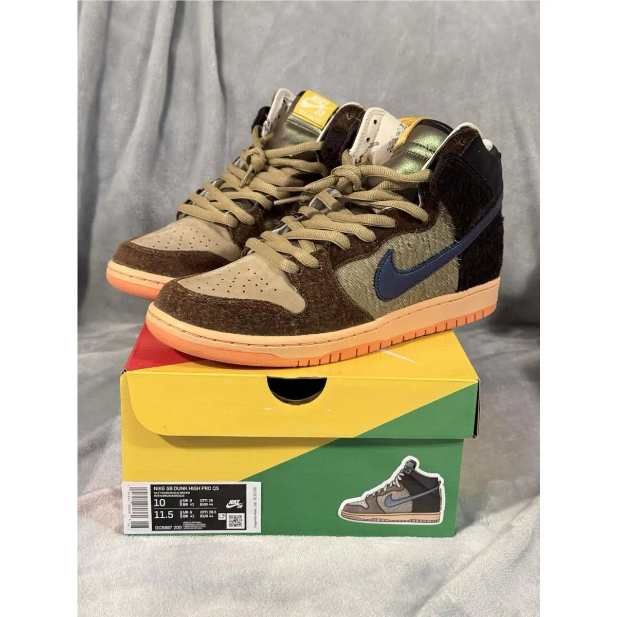 Nike SB Dunk High Pro QS Concepts Turdunken DC6887-200 Size 10 DS Deadstock Rare