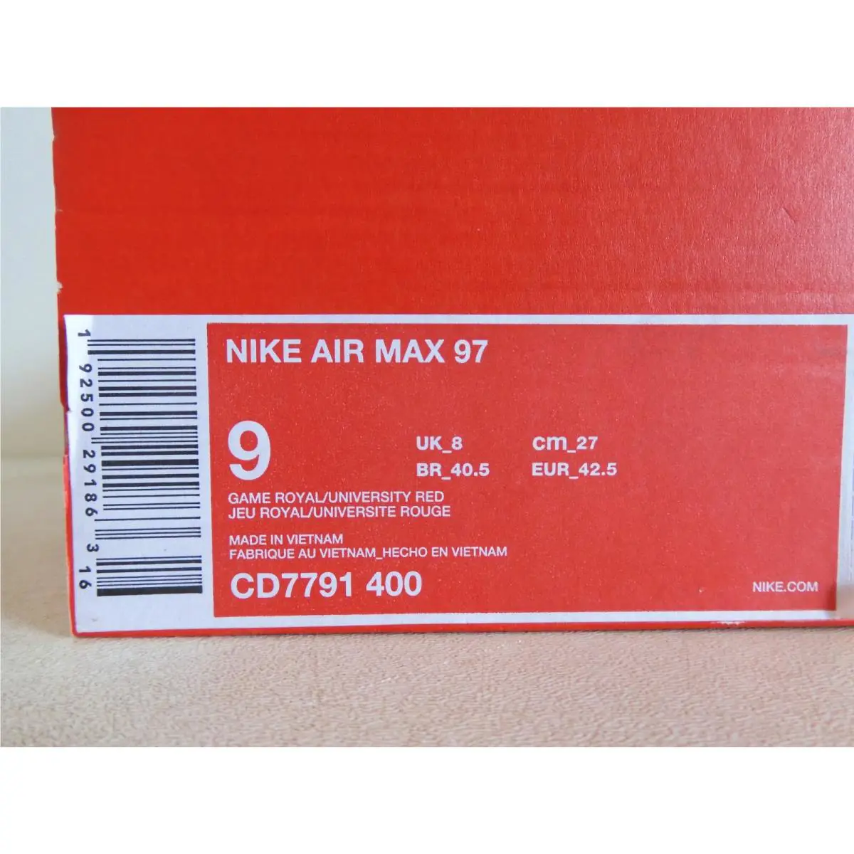 Nike shoes - Nike Air Max 97 - Air Max - CD7791-400 - Blue (UPC: 0192500291863) 7
