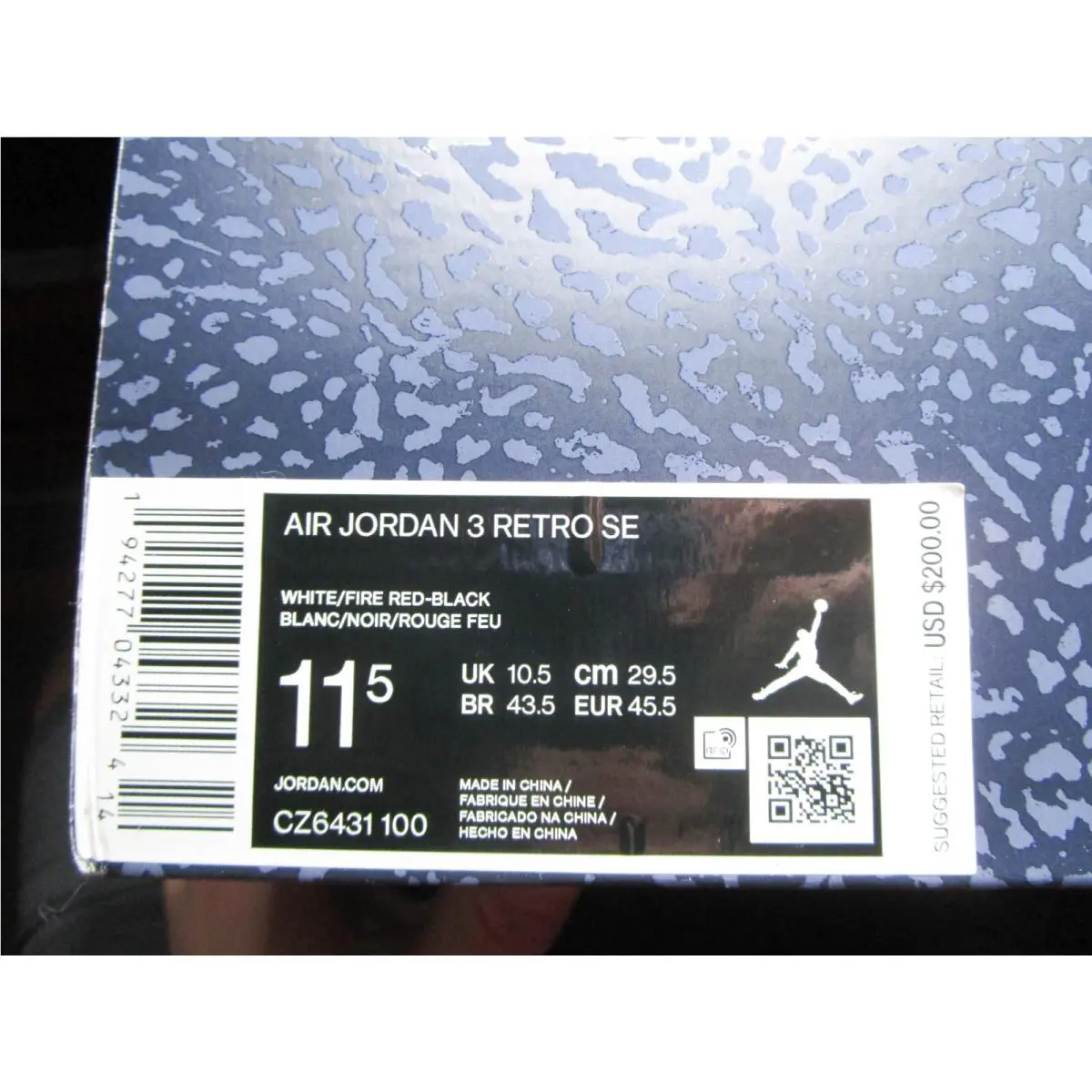Nike shoes - Air Jordan 3 - Air - CZ6431-100 - White (UPC: 0194277043270) 7
