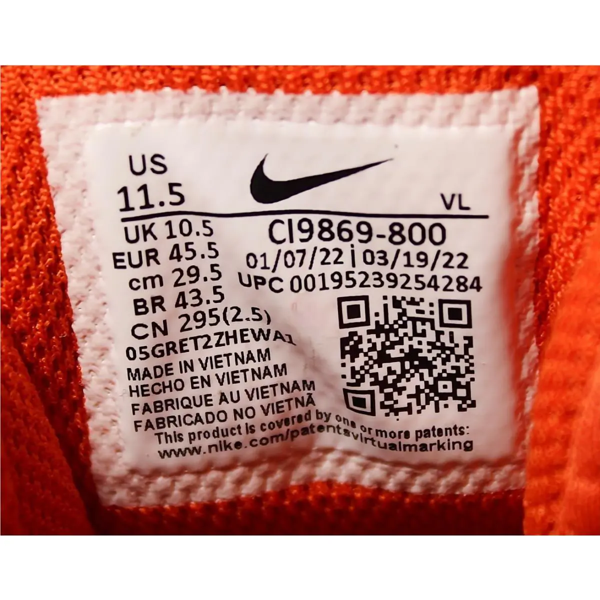 Nike shoes Force Savage - Orange 7