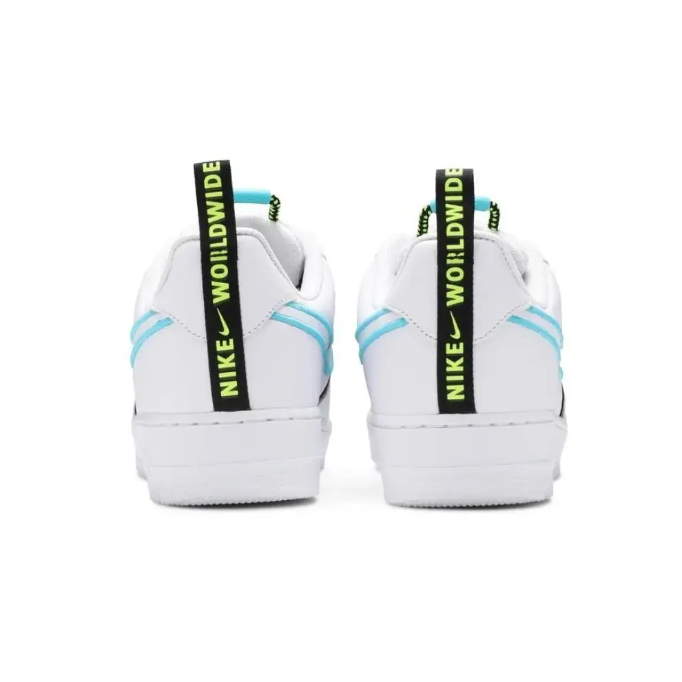 Nike shoes - Nike Air Force 1 - Air Force - CK7213-100 - White, Manufacturer: White/White/Blue Fury/Black/Volt 2