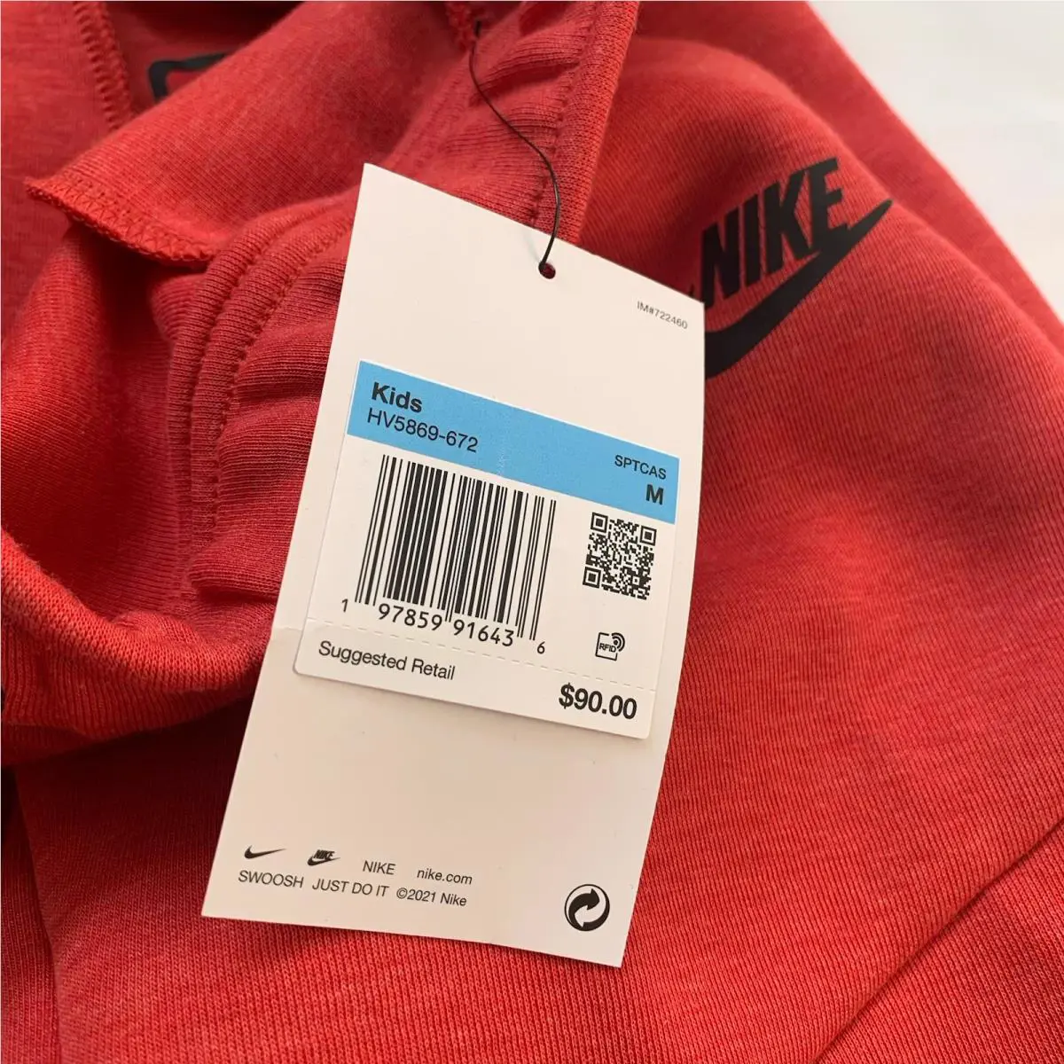 Nike clothing - HV5869-672 - HV5869-672 - Light University Red (UPC: 197859898459) 4