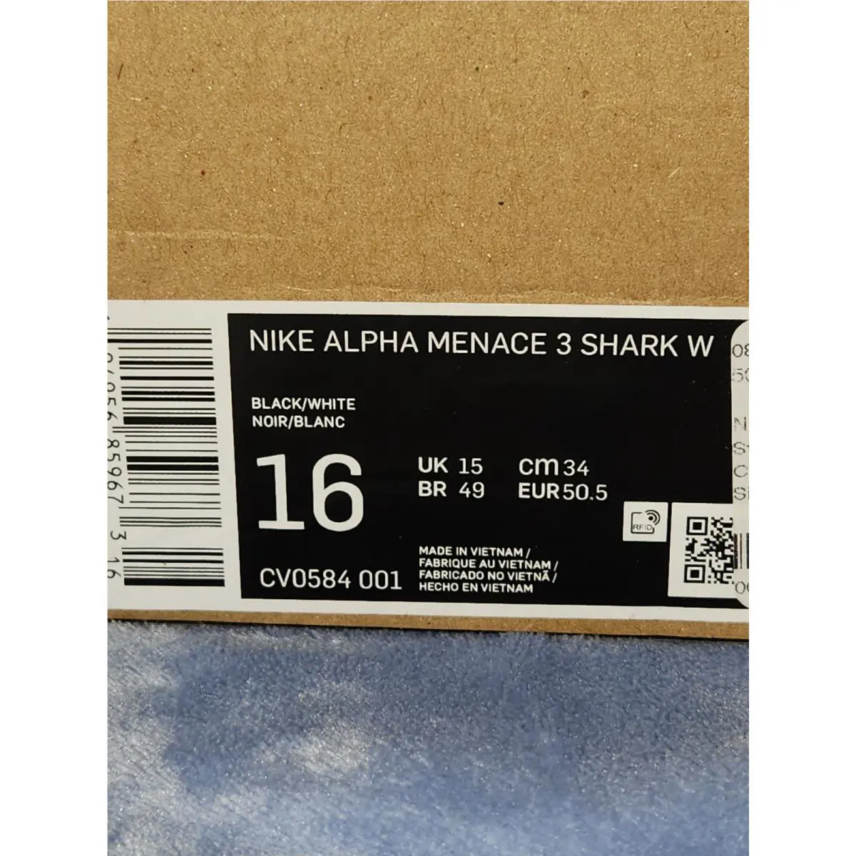 Nike shoes - Nike Alpha Menace - Alpha Menace - CV0584-001 - Black 8