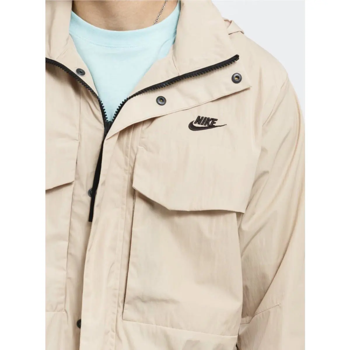 Nike clothing - Sportswear Premium Essentials M65 Jacket - Grain / Black (UPC: 194956113294) 0