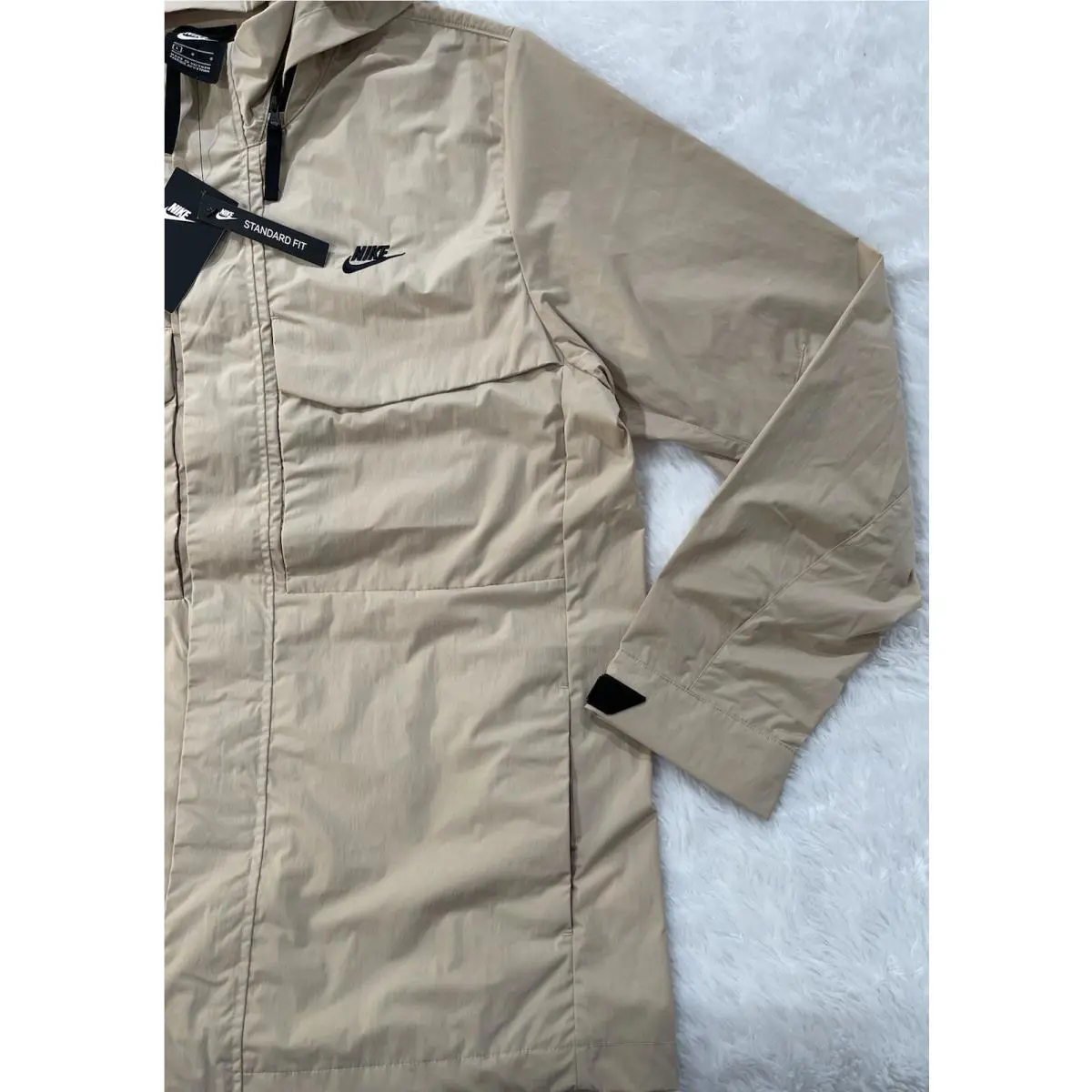 Nike clothing - Sportswear Premium Essentials M65 Jacket - Grain / Black (UPC: 194956113294) 8