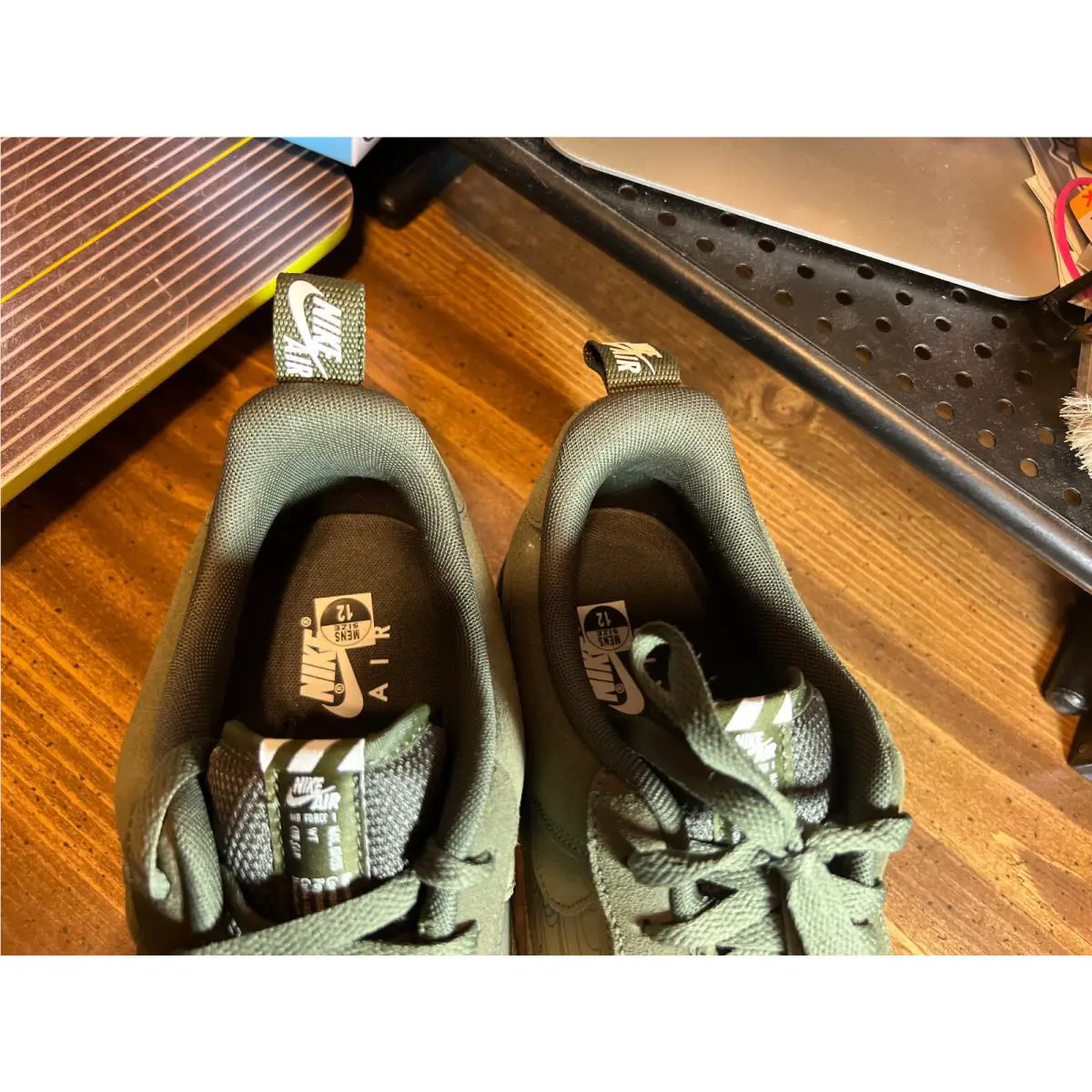 Nike shoes - Nike™ Air Force 1 Low `07 LV8 `Reflective Swoosh - Cargo Khaki` - DZ4514-300 - Khaki 14