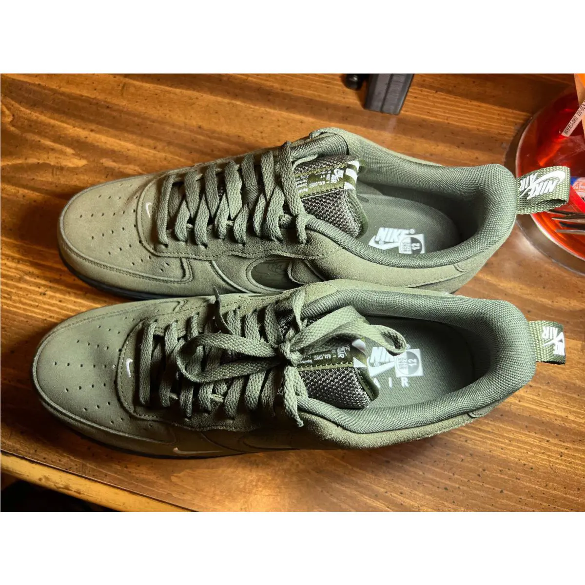 Nike shoes - Nike™ Air Force 1 Low `07 LV8 `Reflective Swoosh - Cargo Khaki` - DZ4514-300 - Khaki 19