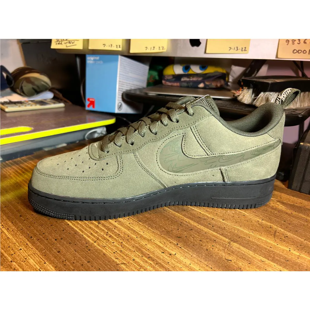 Nike shoes - Nike™ Air Force 1 Low `07 LV8 `Reflective Swoosh - Cargo Khaki` - DZ4514-300 - Khaki 2