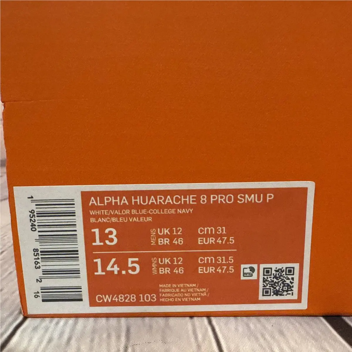 Nike shoes - Nike Alpha Huarache 8 Elite LAX - cw4830-103 - Blue, Manufacturer: Blue White (UPC: 0195240851632) 10