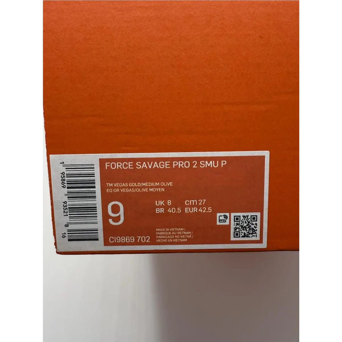 Nike shoes - Nike Force Savage - Force Savage - CI9869-702 - Gold 16