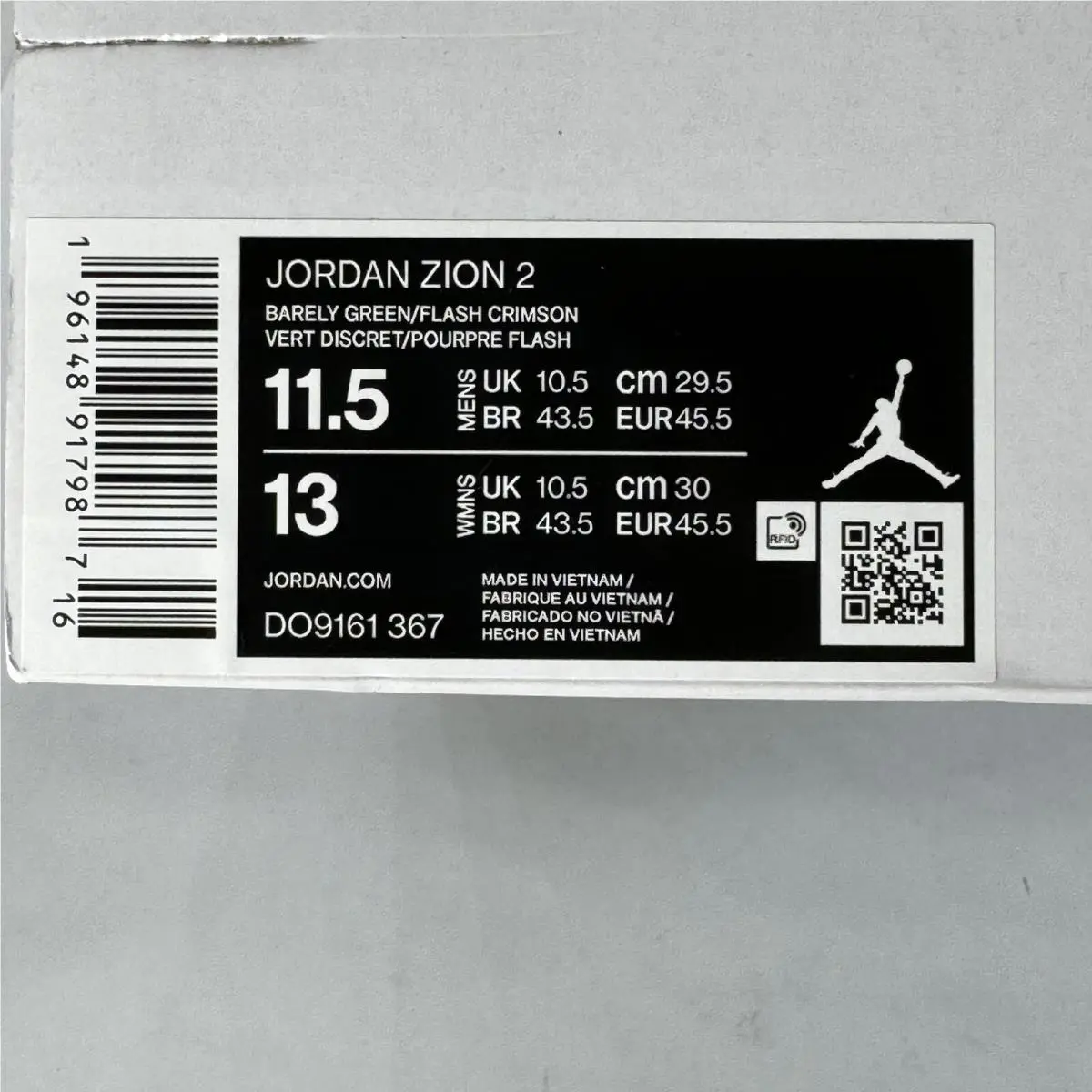 Nike shoes - Jordan Zion 2 - Zion - DO9161-367 - Green 12
