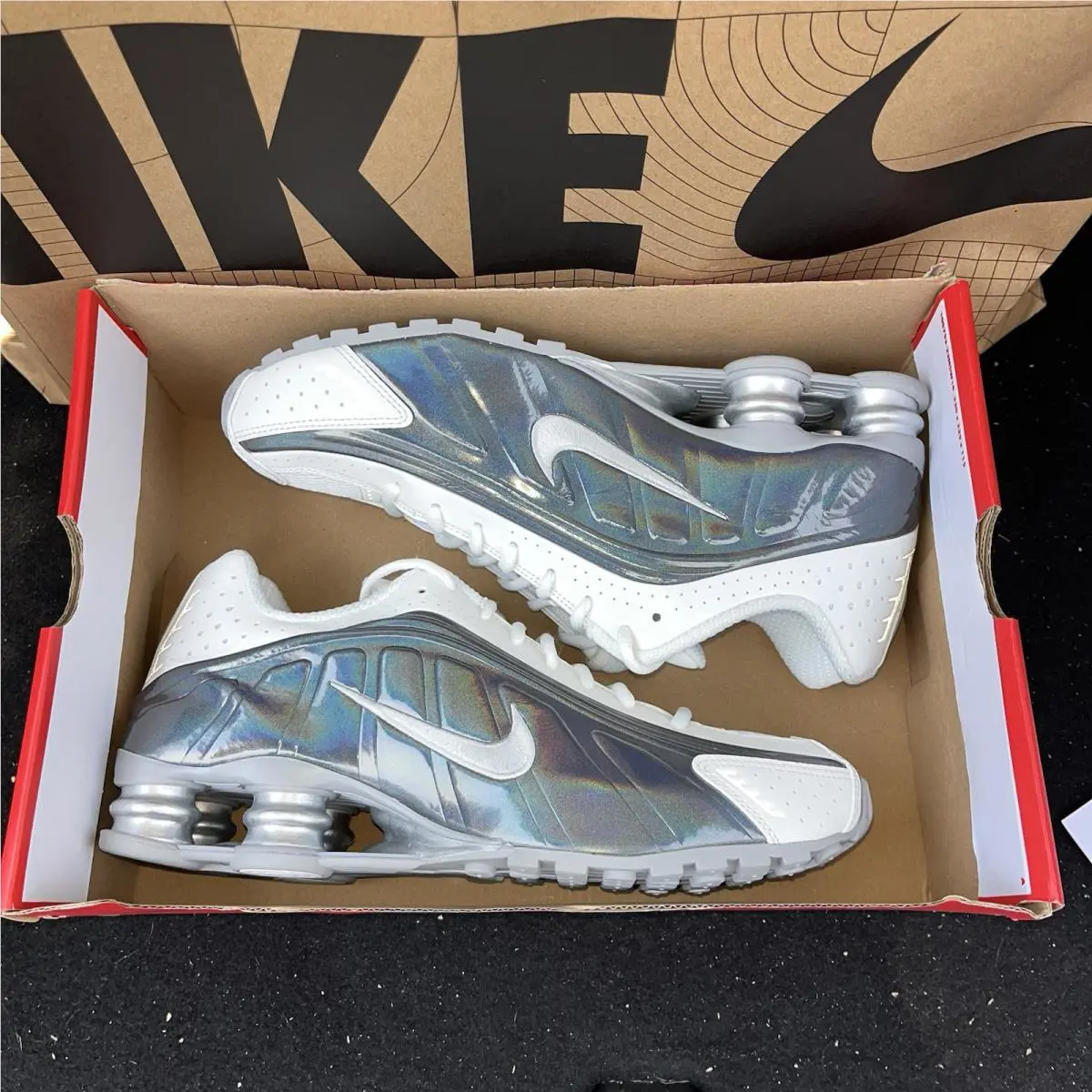 Nike shoes - Nike Shox R4 - Shox - IB7703-100 - White 4