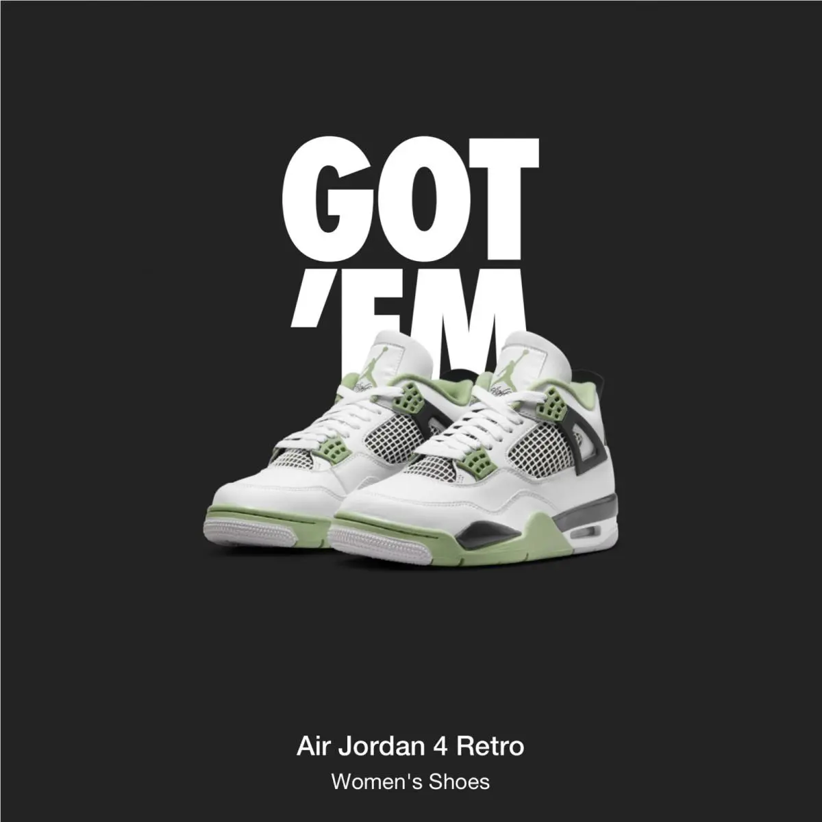 Nike shoes - Air Jordan 4 - Air - AQ9129-103 - Green 18