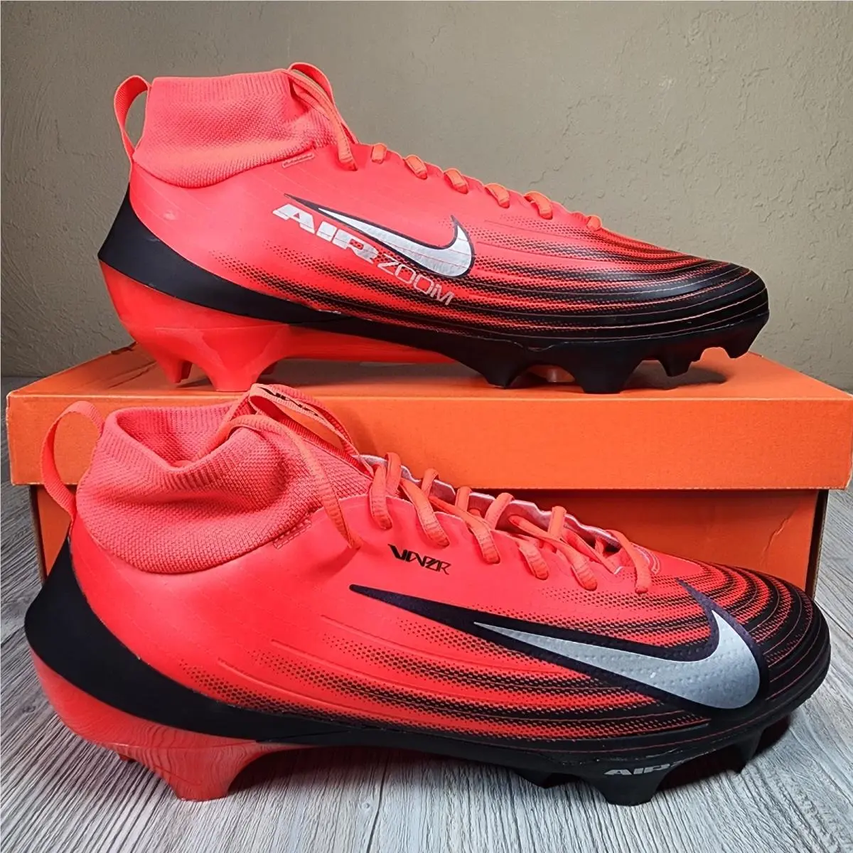 Nike Air Zoom Vapor Pro 1 Football Cleat Red/black Mens Size 13 HF9409-600
