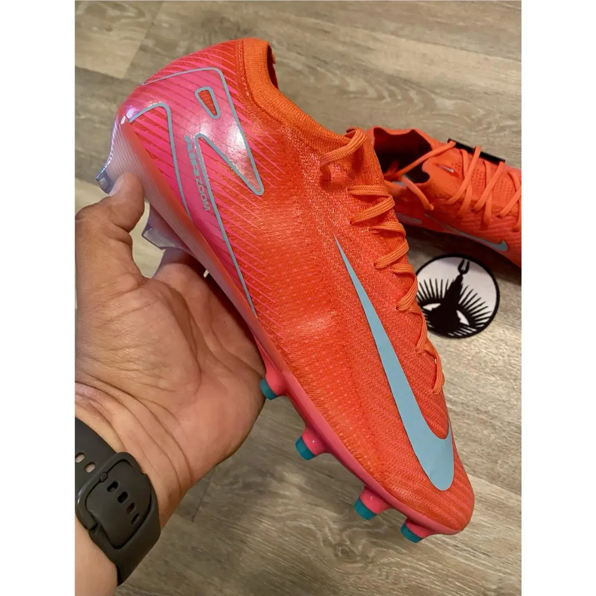 Nike shoes - Nike Zoom Mercurial Vapor 16 Elite AG - FQ8693-800 - Ember Glow / Aurora Green (UPC: 197859033751) 8