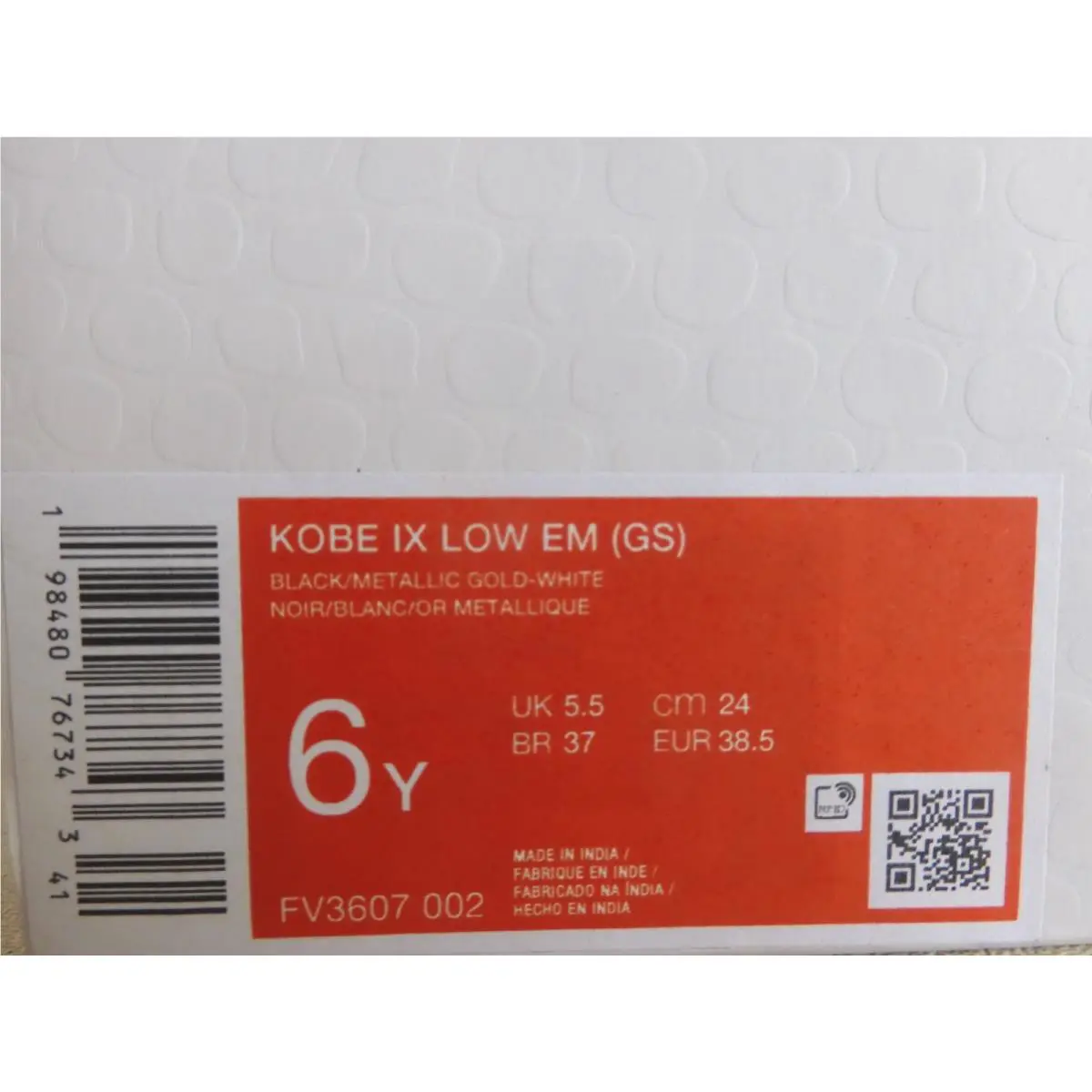Nike shoes - Nike Kobe 9 - Kobe - FV3607 002 - Black (UPC: 198480767343) 6