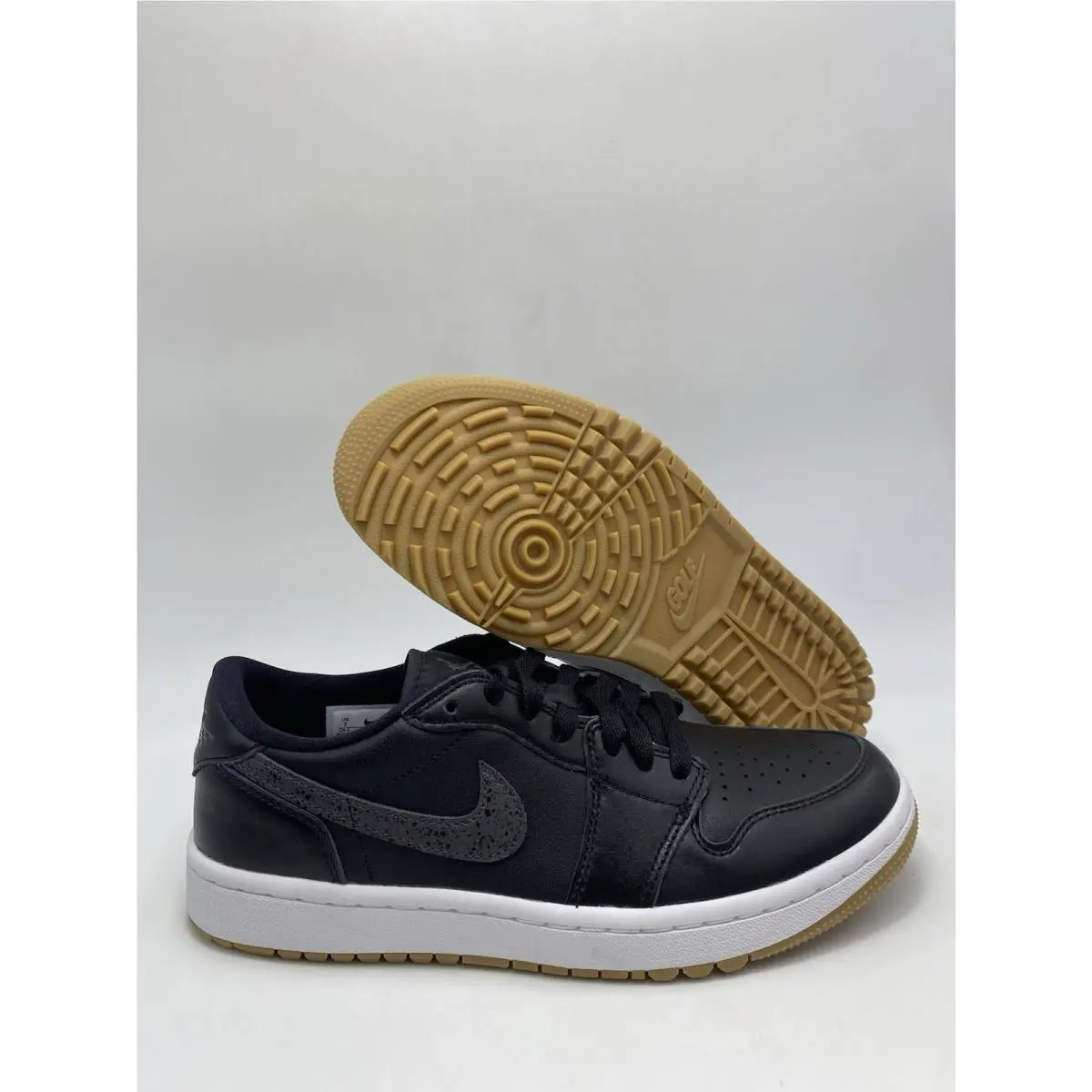 Nike Air Jordan 1 Low G Black Anthracite Gum Med Brown DD9315 005 Men`s Sz 7