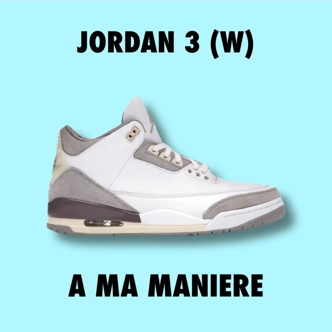 DS Wmns Air Jordan 3 Retro SP x A Ma Maniere Amm DH3434 110 Size W9.5 / 8M