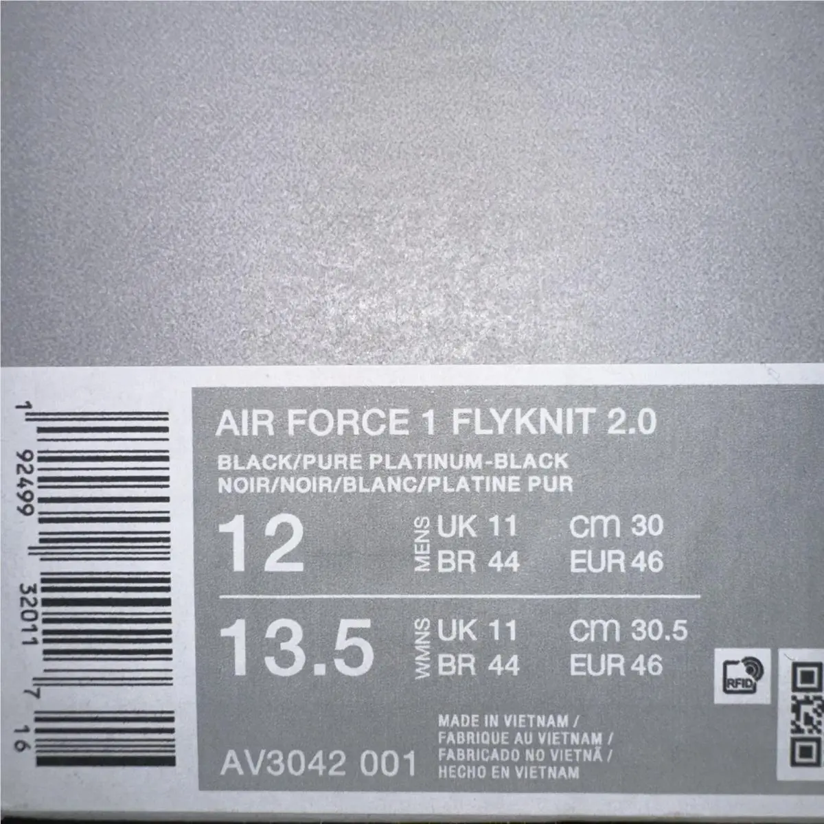 Nike shoes - Nike Air Force 1 - Air Force - AV3042-001 - Black 4