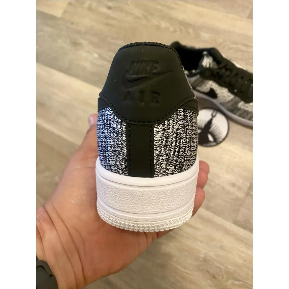 Nike shoes - Nike Air Force 1 Flyknit 2.0 - AV3042-001 - Black/Pure Platinum-Black-White 0