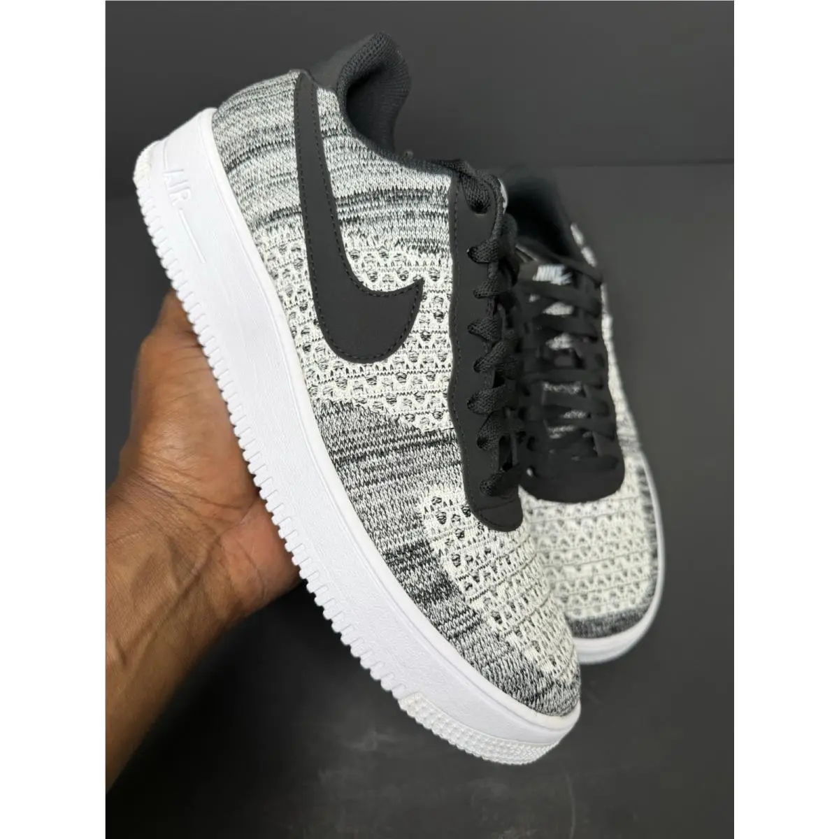 Nike Air Force 1 Flyknit Low 2.0 Oreo 2025 AV3042-001 Mens Size 11