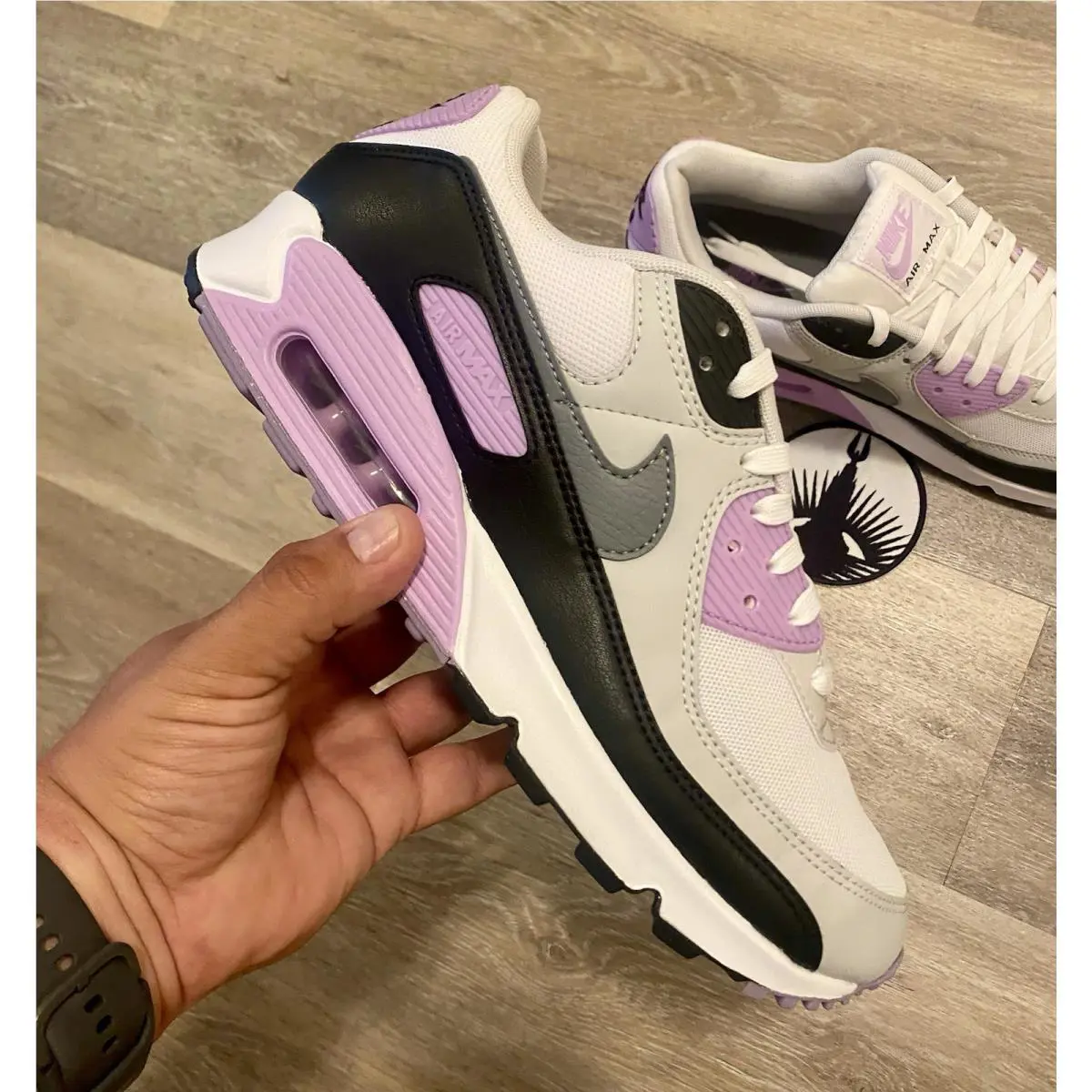 Nike shoes - Nike Air Max 90 - Air Max - DM0029-114 - White / Dusty Amethyst / Photon Dust / Light Smoke Grey (UPC: 197862808858) 8