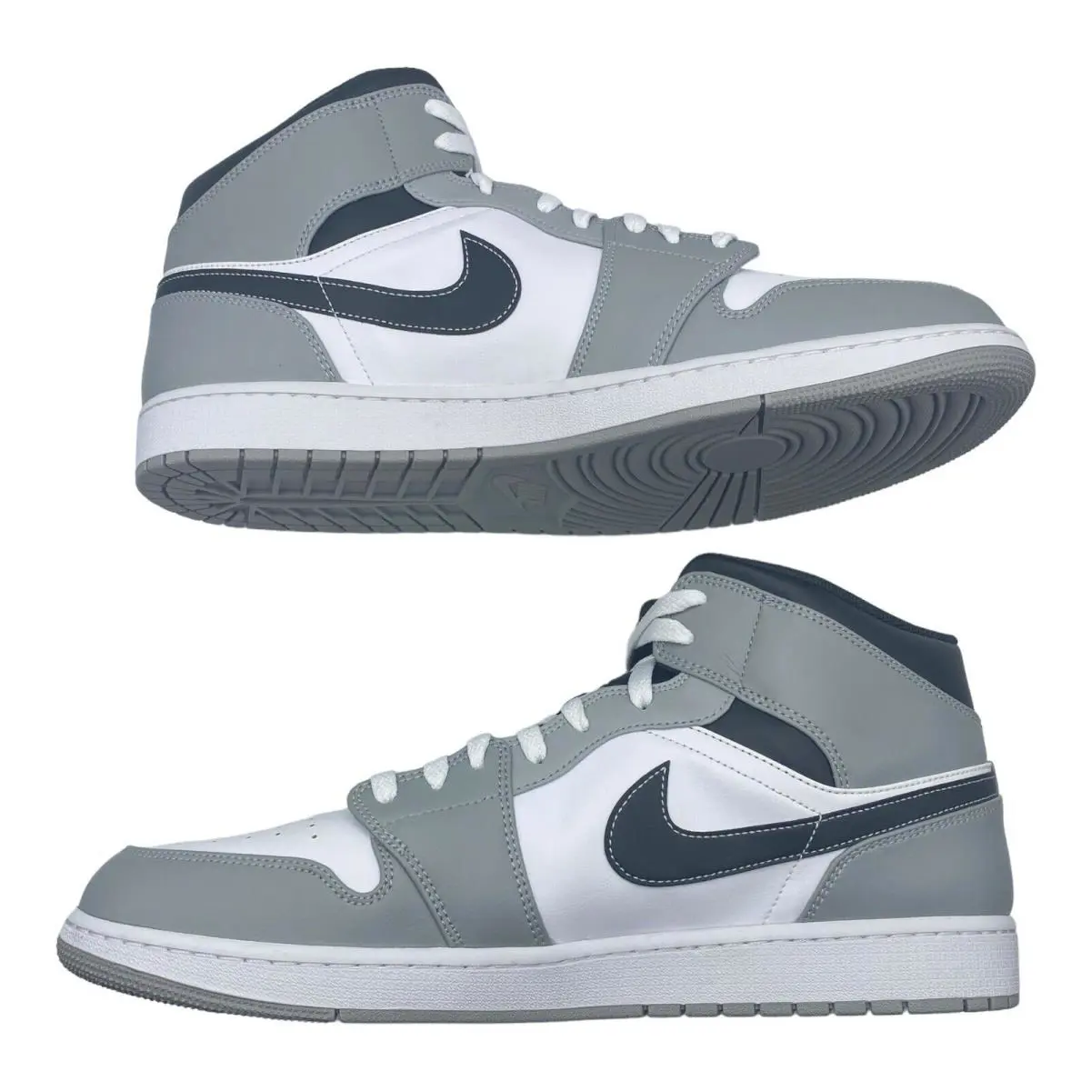 Nike shoes - Air Jordan 1 Mid - Air Mid - 554724-078 - Gray 3
