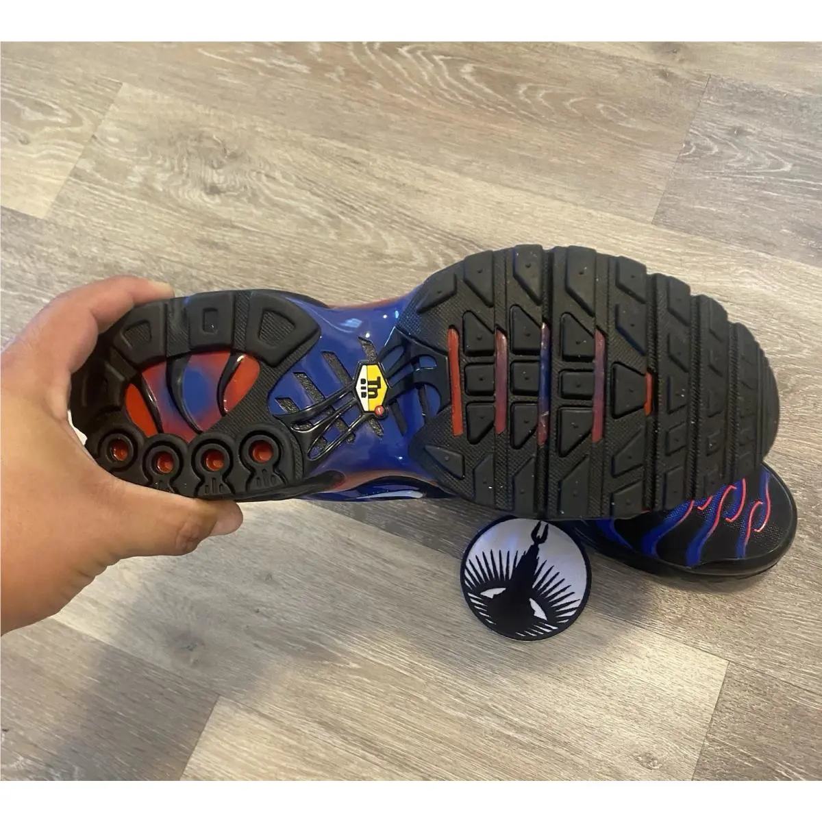 Nike shoes - Nike Air Max Plus - Air Max Plus - FN7805-001 - Black / University Red / Racer Blue (UPC: 196609224586) 9