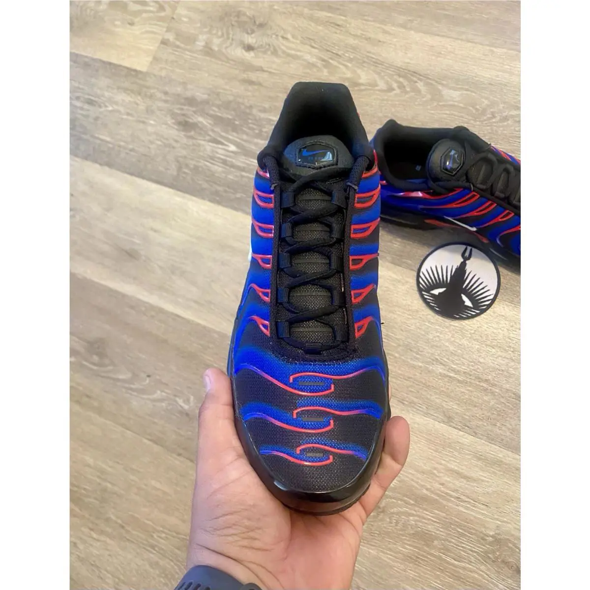 Nike shoes - Nike Air Max Plus - Air Max Plus - FN7805-001 - Black / University Red / Racer Blue (UPC: 196609224586) 4