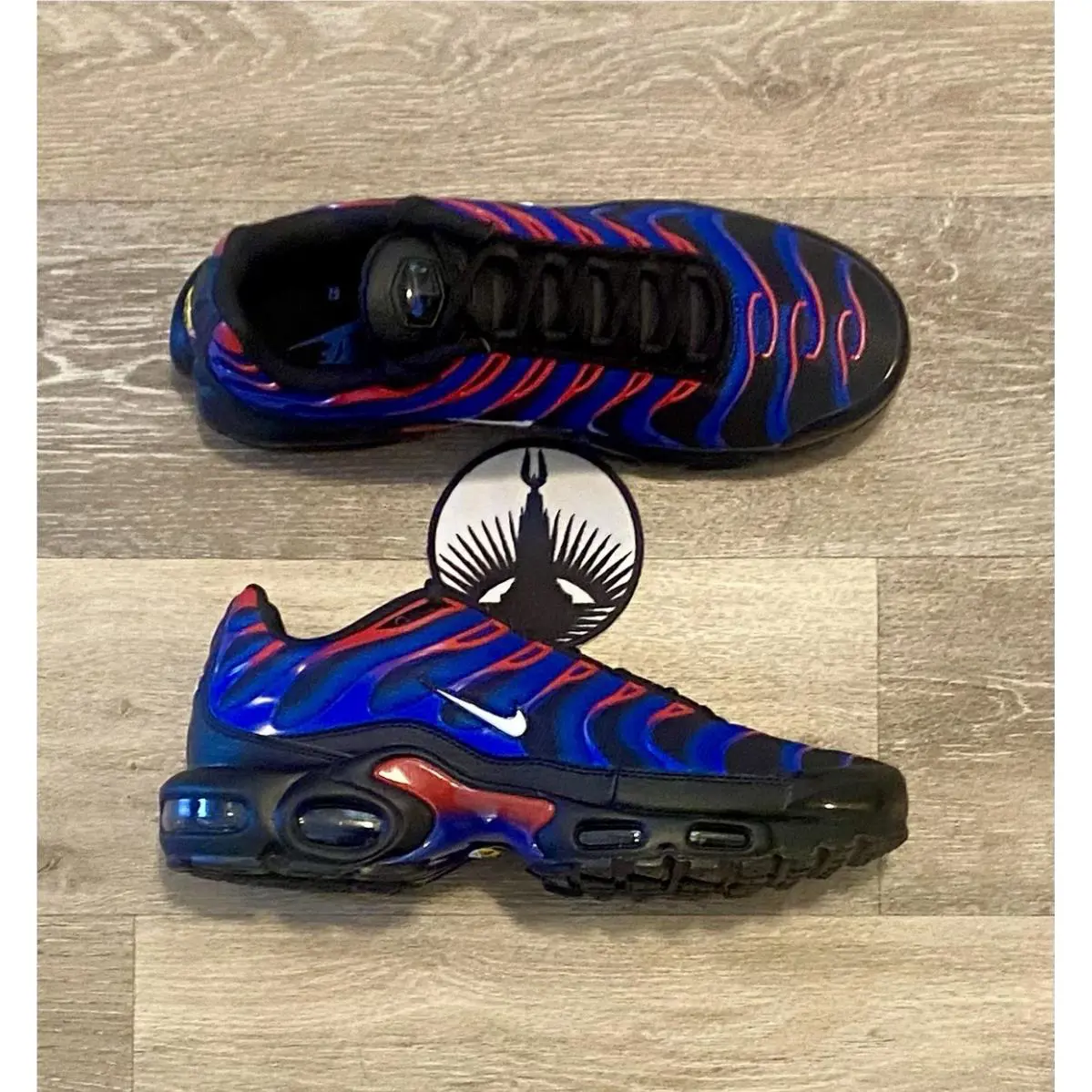 Nike shoes - Nike Air Max Plus - Air Max Plus - FN7805-001 - Black / University Red / Racer Blue (UPC: 196609224586) 5