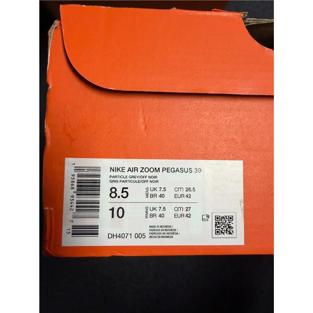 Nike shoes - Nike Air Zoom Pegasus - Air Zoom Pegasus - BQ9646-009 - Iron Grey/Light Grey (UPC: 195868934434) 3