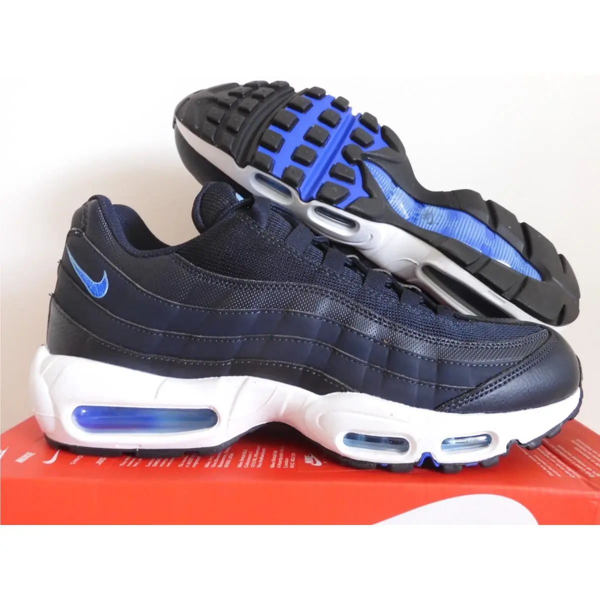 Nike Air Max 95 Dark Obsidian Blue-racer Blue Mens Sz 7.5 FZ4626-400
