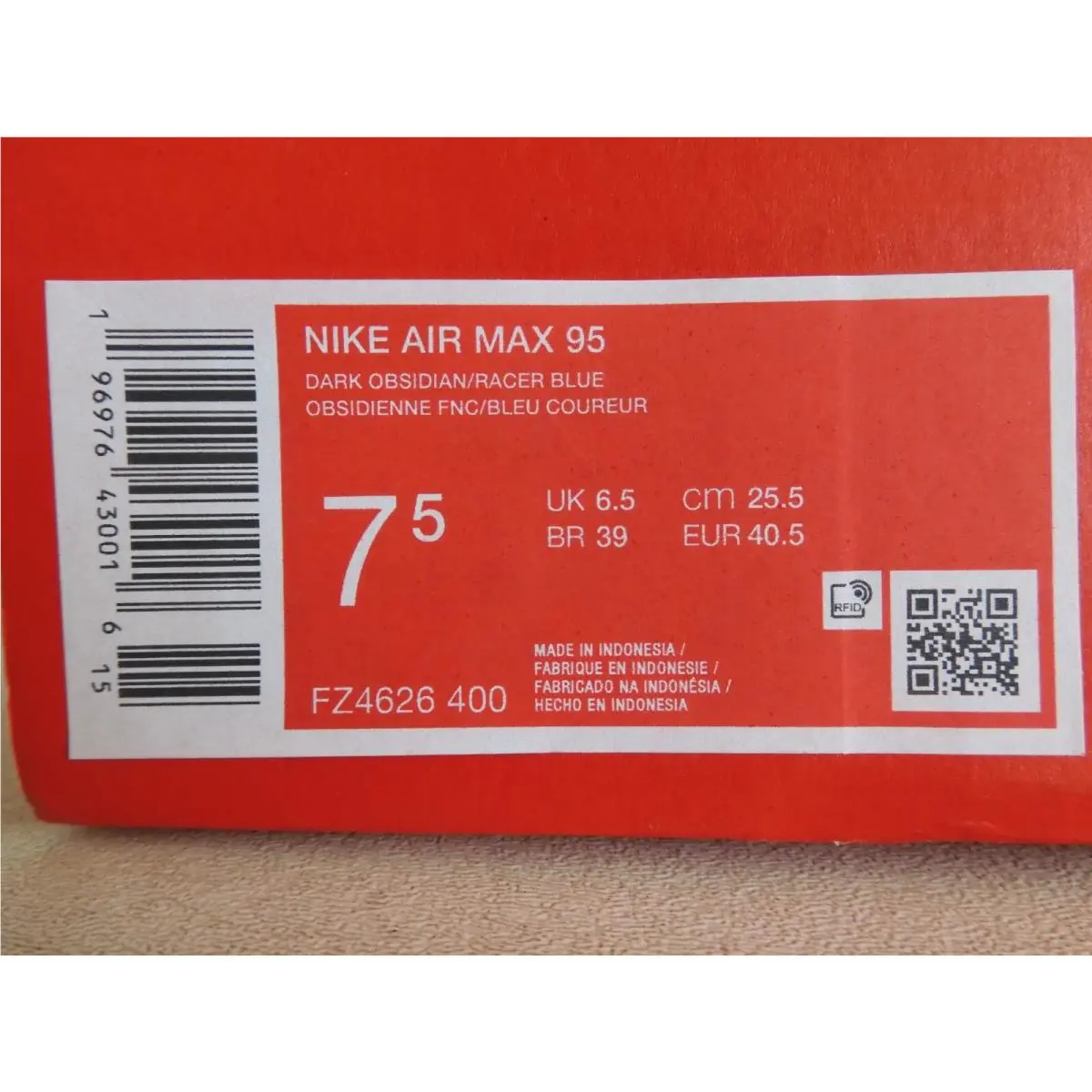 Nike shoes - Nike Air Max 95 - Air Max - FZ4626-400 - Blue (UPC: 196976430016) 3