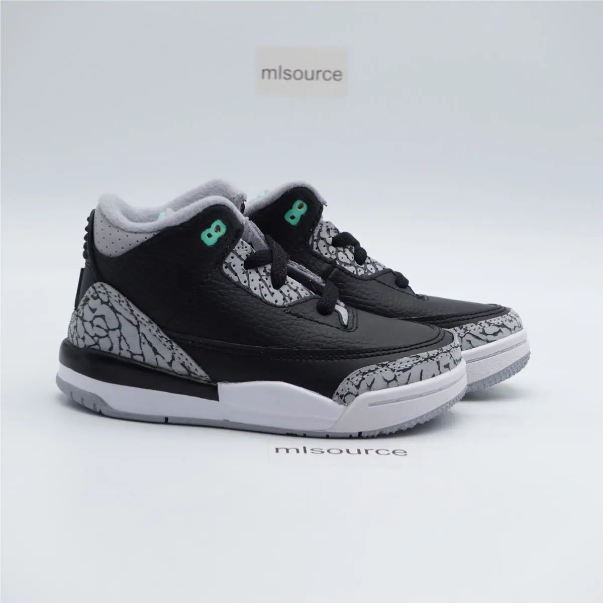 Nike shoes - Jordan 3 Retro - Retro - DM0968-031 - Black, Manufacturer: Black/Green Glow/Wolf Grey (UPC: 197593773715) 1