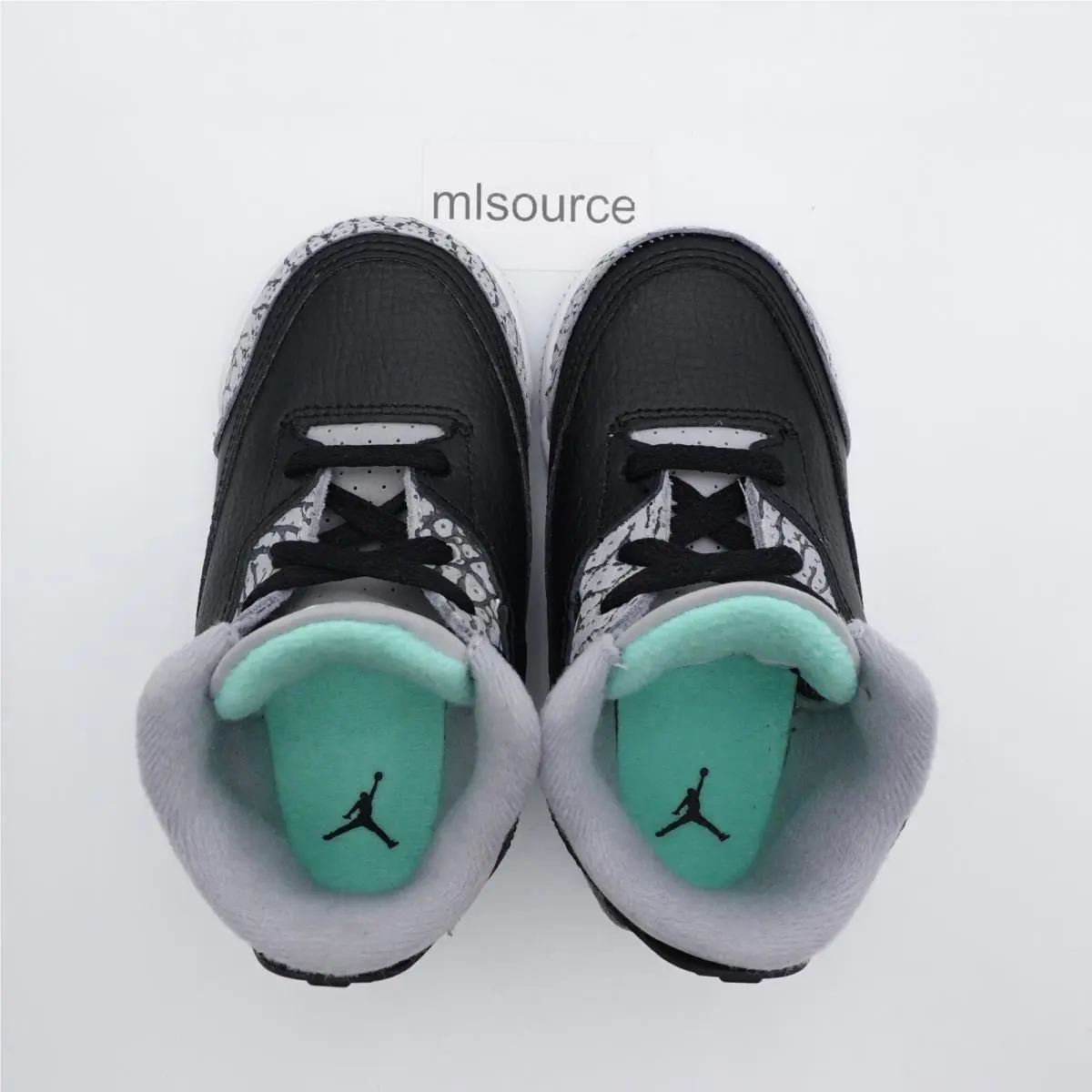 Nike shoes - Jordan 3 Retro - Retro - DM0968-031 - Black, Manufacturer: Black/Green Glow/Wolf Grey (UPC: 197593773715) 2