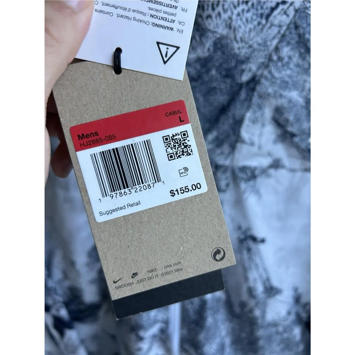 Nike clothing - Nike ACG Cinder Cone Camo Windproof Print Jacket - HJ2885 - Multicolor (UPC: 0197863220871) 1